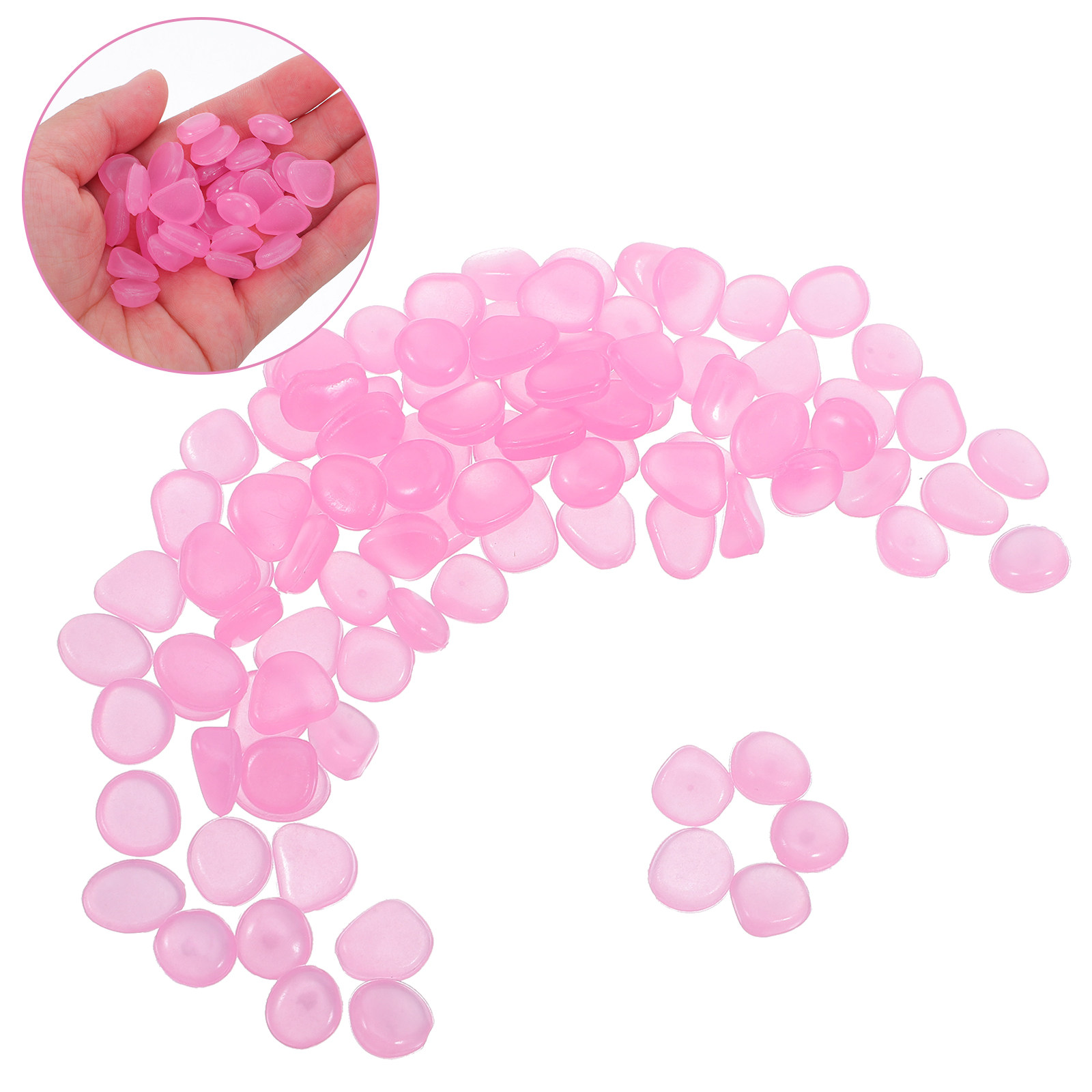 Plant Aquarium Pot - Glow-in-the-Dark Resin Rocks for Aquarium, Fish