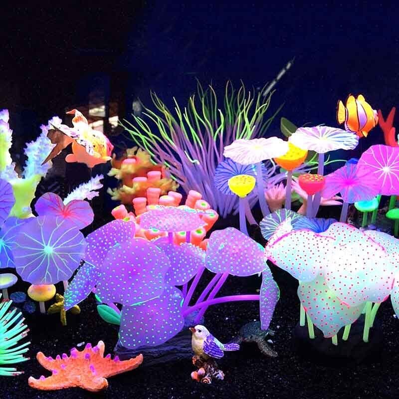 Silicone Glowing Landscape Art - Aquarium Plants Live recension och pris