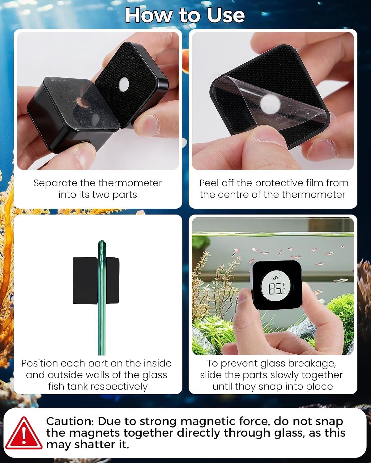 Aquarium Magnetic Cleaner with - Planted Aquarium Cleaning recension och pris