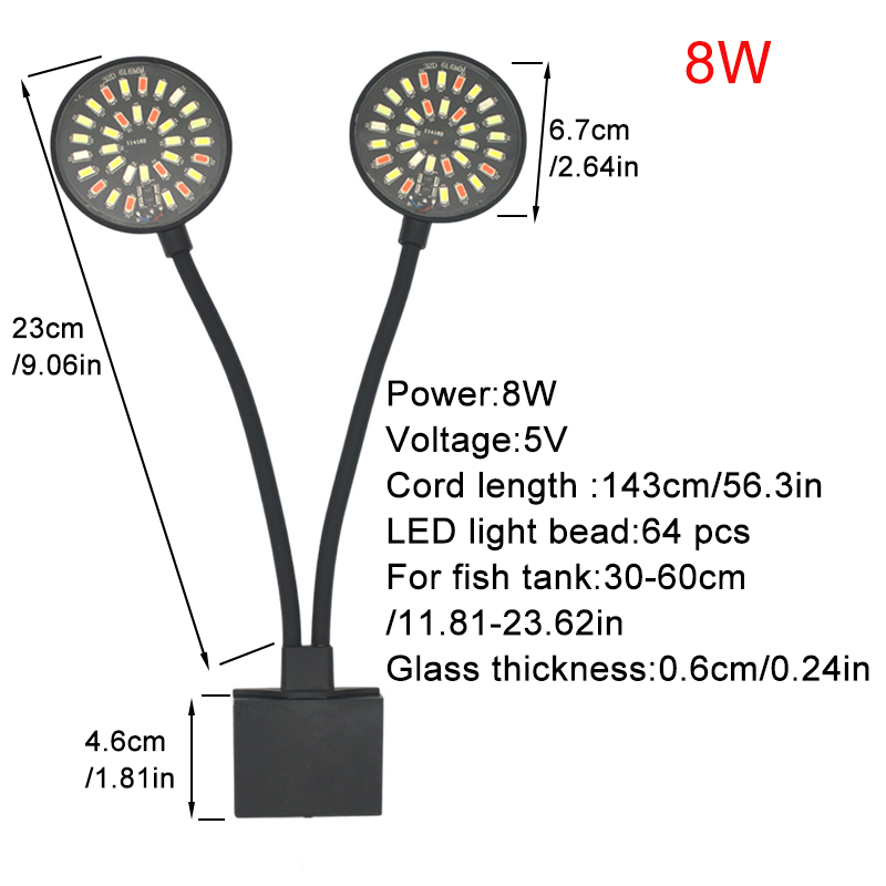 USB Aquarium LED Light Fish Ta - Aquarium Plant Light recension och pris