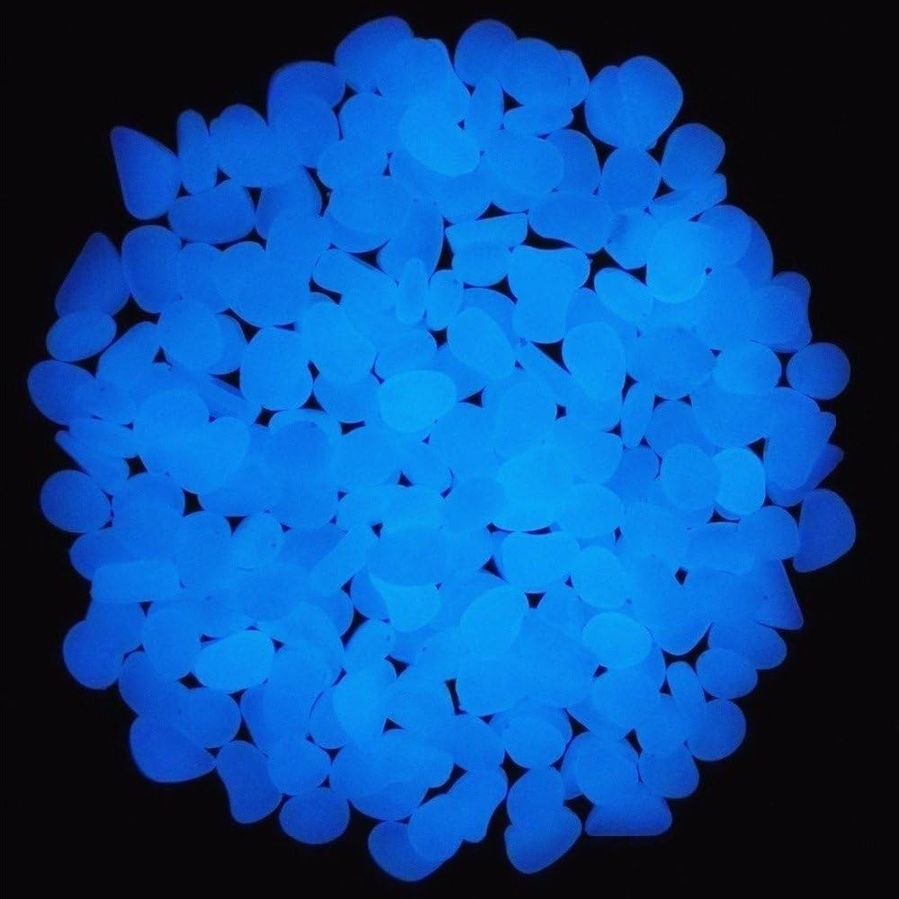 Fish Tank Rocks Glow Blue Pebb - Plant Aquarium Pot recension och pris