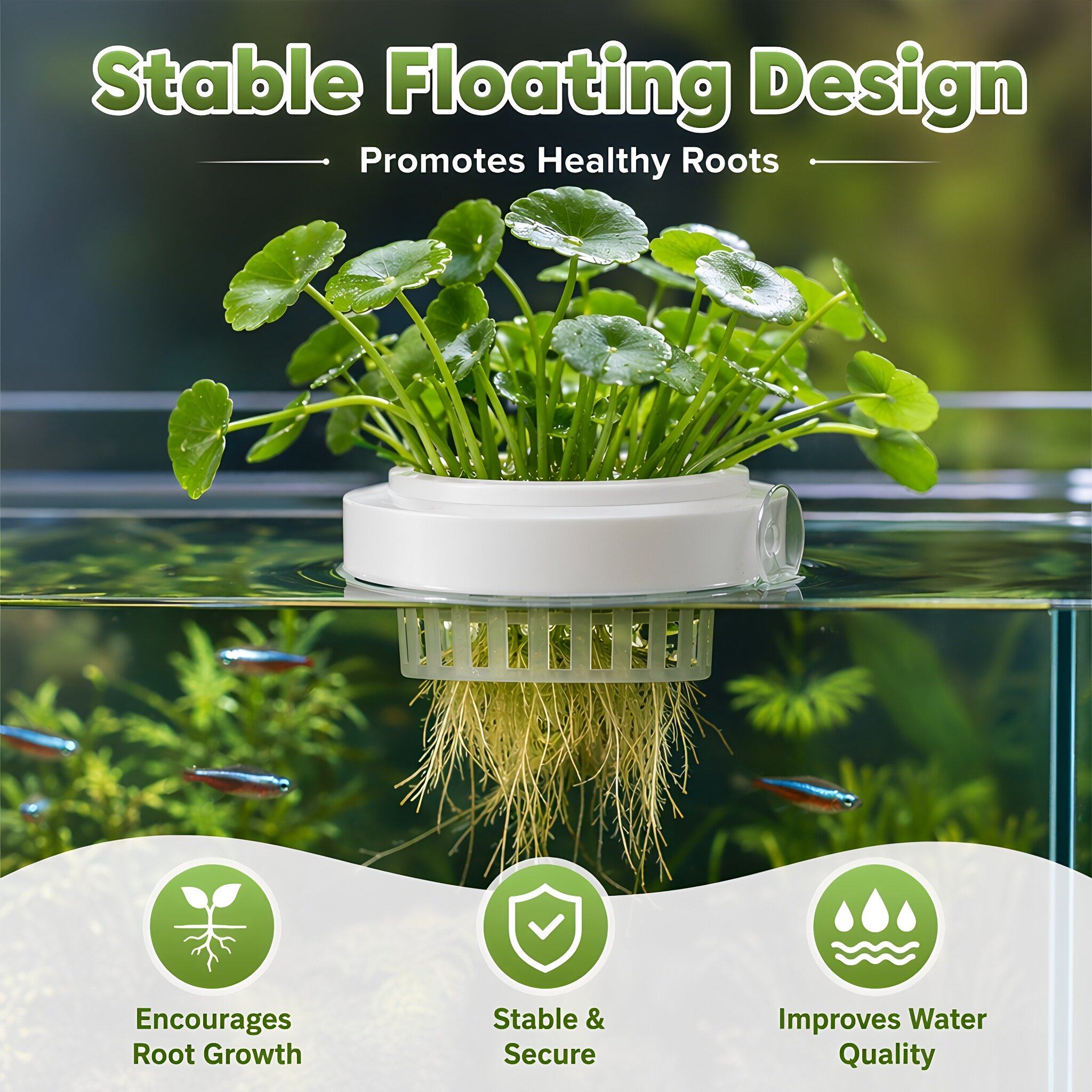 4pcs Floating Aquarium Plant B - Planted Tank recension och pris