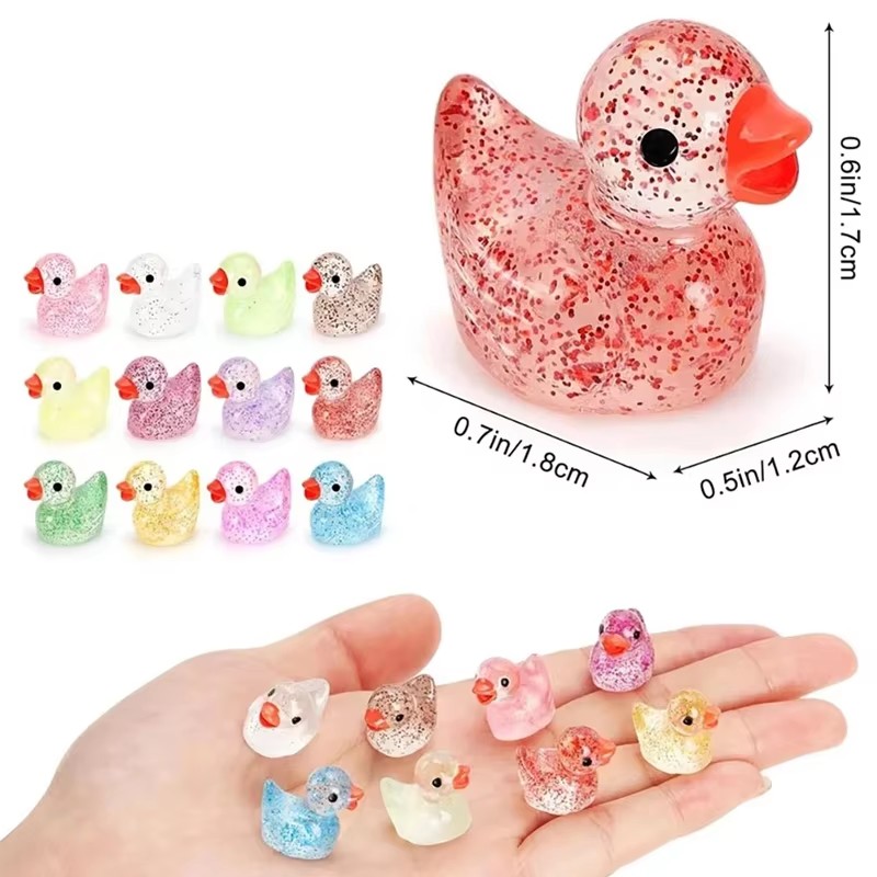 ~ Miniature Resin Duck with Pu - Plant Aquarium Pot recension och pris