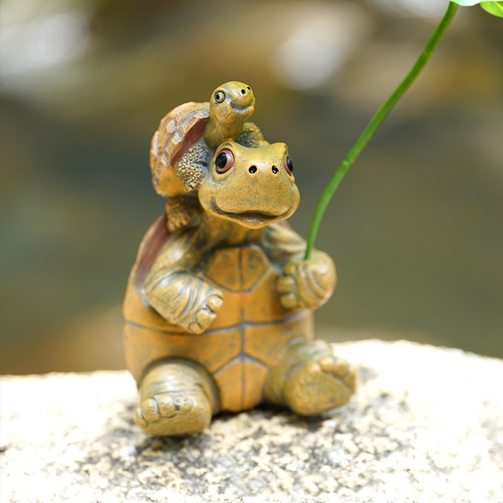 Turtle Figurine Fish Tank Deco - Plant Aquarium Pot recension och pris