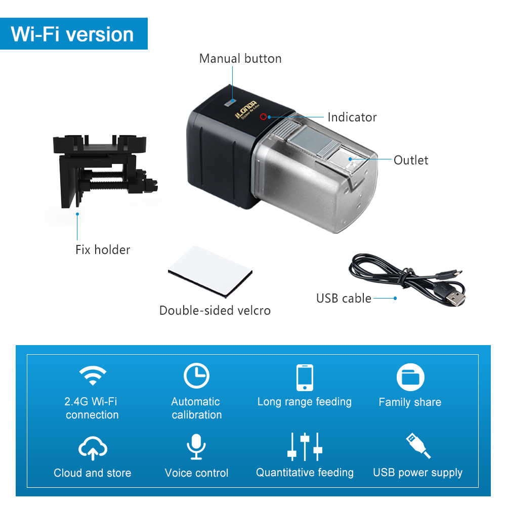 WiFi Fish Feeder Automatic Fis - Aquarium Fertilizer recension och pris